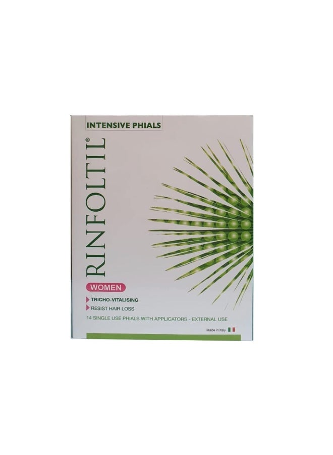 أمبولات رينفولتيل للنساء مكثفة لمقاومة تساقط الشعر – 14 أمبول للاستخدام الواحد مع أدوات تطبيق